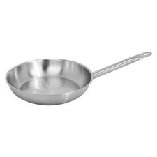 Image of Stainless Steel Heavy Duty Induction Frying Pan W Frim Steel Handle 20, 24, 26CM