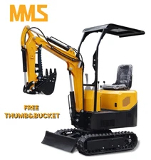 1 Ton MMS Mini Excavator For Sale 13.5HP Gasoline EPA Engine Mini Digger