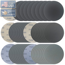 6 Inch 50 Pcs Wet Dry Sanding Discs Hook and Loop, 1000 1500 2000 3000 5000 Asso