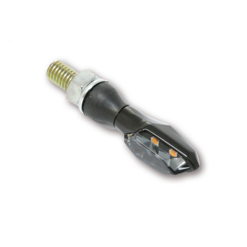 Clignotants HIGHSIDER LED puissants et compacts Sonic-X2 en aluminium noir