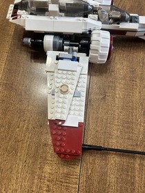 LEGO Star Wars: Arc-170 Starfighter (8088) INCOMPLETE BUILD w/ MINIFIGURE, DISC