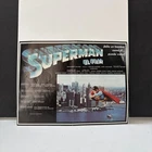 Superman Movie Mini Poster 1978 Mexican Ed. 6.5 x 5" UBER RARE Grail Item Reeves