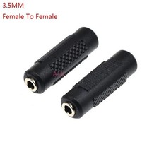 1pc Stereo 3.5mm Aux Female to Female 1/8" Jack Audio Coupler Adapter Converter