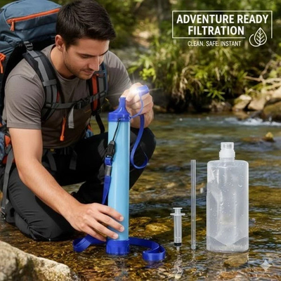 #ad #ad Portable Water Filter Straw Camping Hiking Travel Emergency Purifier $24.00
