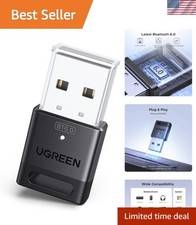 USB Bluetooth Adapter for PC Bluetooth 6.0 Dongle Receiver