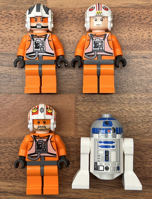 Lego Star Wars Luke Skywalker X-Wing Pilot Minifigure Bundle R2-D2 sw0295  UK