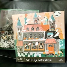 NEW Galison SPOOKY MANSION 500 piece puzzle