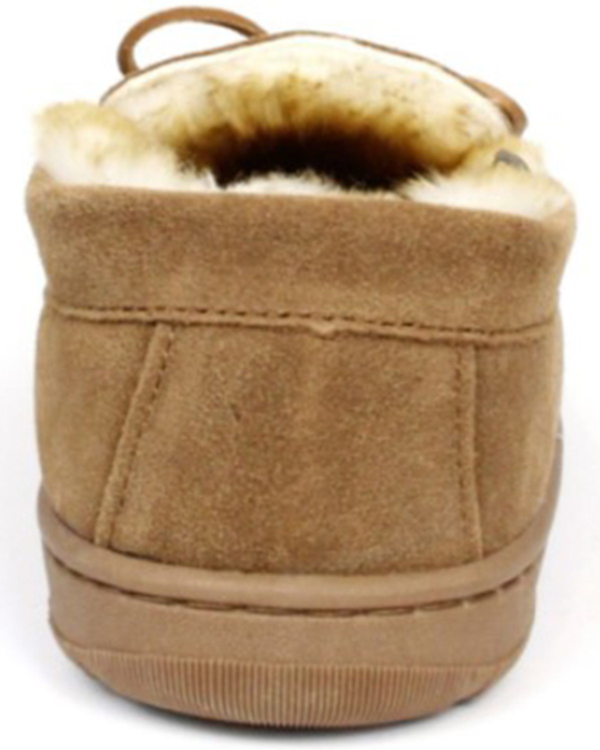 Superlamb Men's Shearling Slippers - Moc Toe Medium Brown 8 EEE