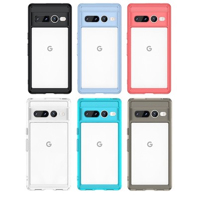 Portable Soft Slim TPU+PC Acrylic Case Protect with Style fit Google Pixel 7 Pro