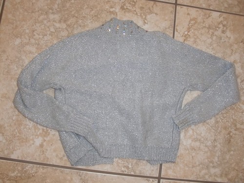 Lot of 2"JUSTICE"Gray Knitted Sweater Wrap size 7/Blue Denim Wrap size S(10)CUTE - Picture 9 of 9