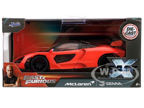 MCLAREN SENNA RED & BLACK "FAST X" FAST & FURIOUS 1/32 DIECAST CAR BY JADA 35614 - Picture 10 of 10