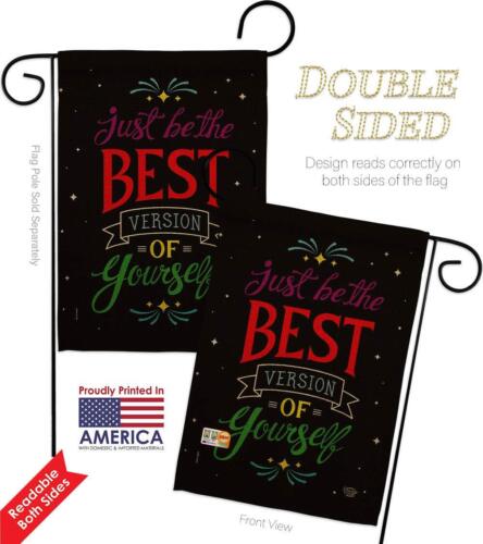 Best Version of Yourself Garden Flag - Pack Expression Inspirational Spiritua... - Picture 3 of 5