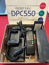 Vintage MOTOROLA Micro Tac DPC550 Cellular Flip Phone w/Accessories Parts/Repair