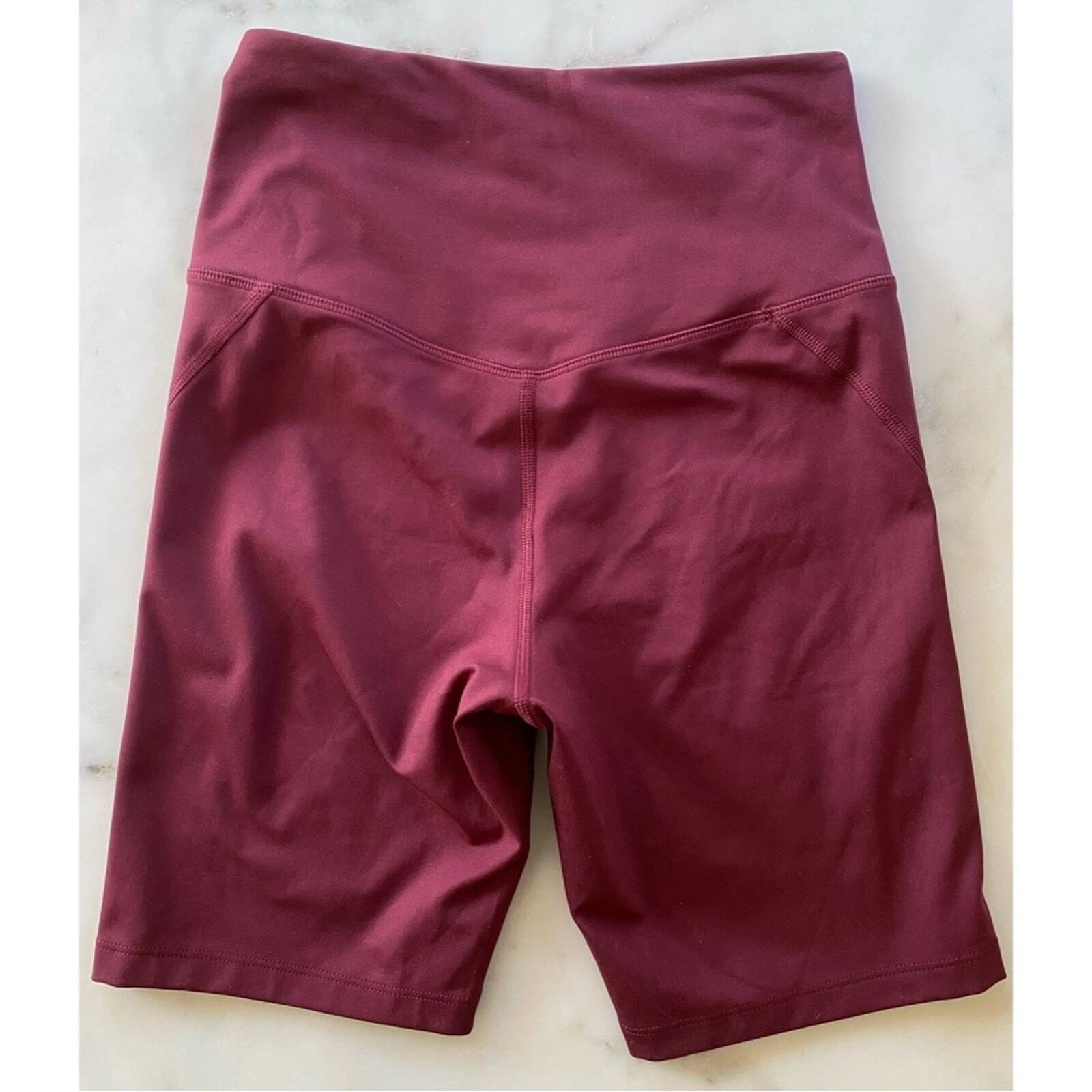 girlfriend-collective high-rise shorts