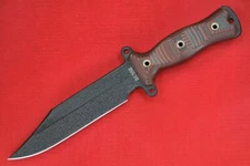 Busse Custom TGLB Prototype .285" Clip Point Bowie INFI Blade Mag Red/Black G10 