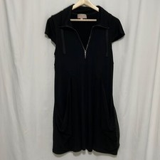 Philosophy Dress Black Quarter Zip Dress With Mesh Pockets Size Medium