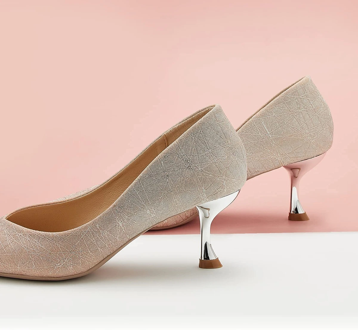 Shiny pink heels 2025