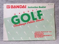 GOLF CHALLENGE PEBBLE BEACH Instruction manual only - no game .... NES Nintendo