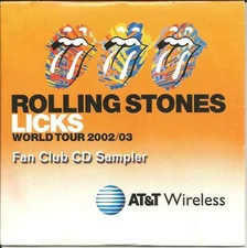 ROLLING STONES 2002 Tour FAN CLUB Sampler w/ ENHANCED VIDEO w/ TALKING PROMO CD