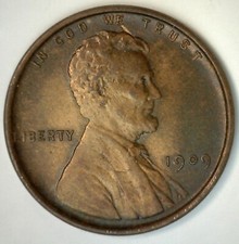1909 Lincoln Wheat Cent Coin 1c US Penny Philadelphia Uncirculated Red/Brown