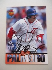 Rafael Palmeiro - 1994 Triple Play Autographed Baseball card # 158 - Orioles  