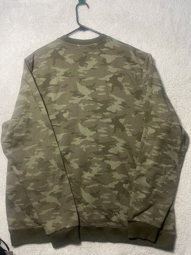 Nuevo Reebok Logo Grande Cuello Redondo Mangas Largas Camuflado Sudadera Pullover Camisa 2XL - Imagen 13 de 16