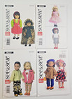 Lot of 4 See & Sew 18" Doll Clothes Patterns Fits American Girl & Our Generation