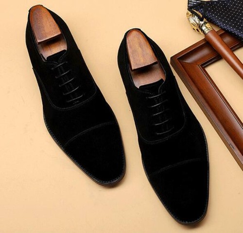 Men Real Suede Leather Business Leisure 