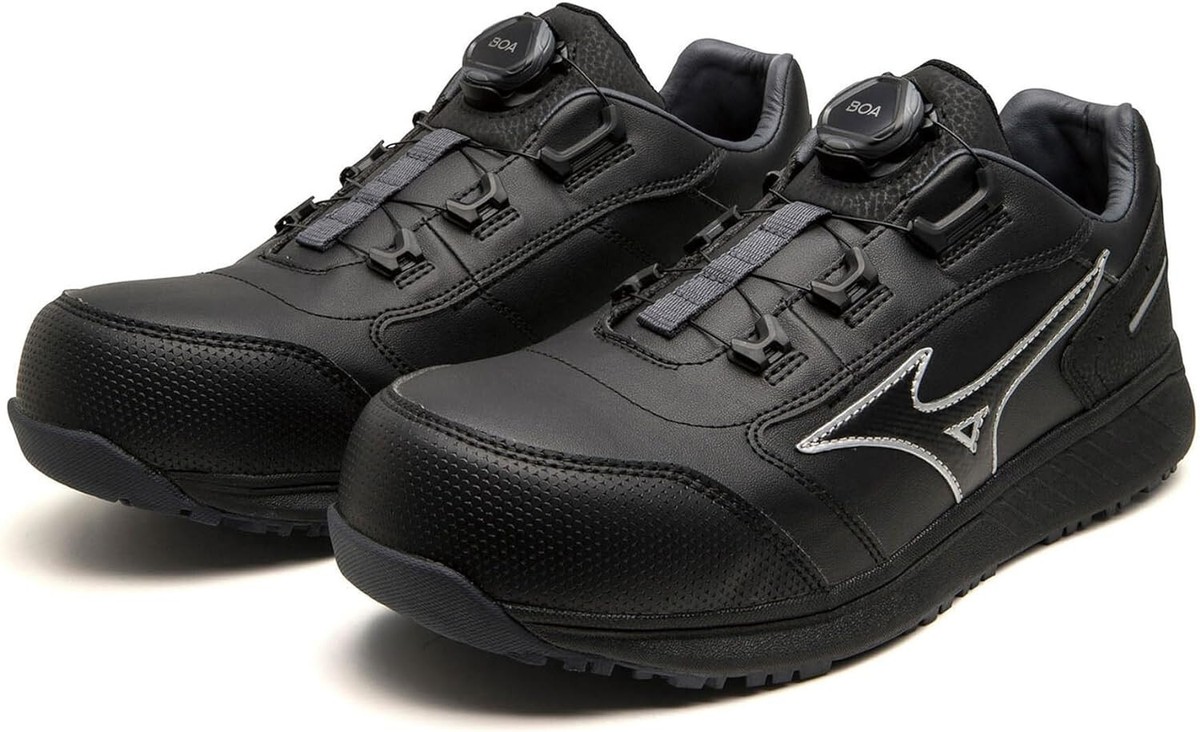 MIZUNO WORKING Safety Shoes ALMIGHTY SU51L BOA F1GA2317 Black US9