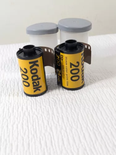 Vintage Kodak Gold 200 film 2 rolls film 35mm 24 exposures each ISO200 Exp 2014