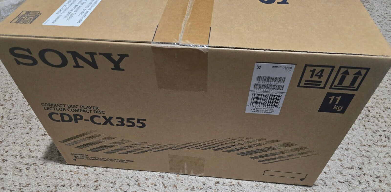 Sony CDP-CX355 CD Player Mega Storage 300 Disc Changer FACTORY SEALED NIB🔥