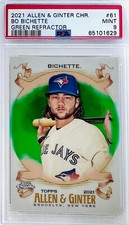 2021 Topps Chrome Allen & Ginter Bo Bichette Green Refractor SP #/99 PSA 9 🔥