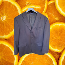 Chaps Black 3 Button Blazer 100 Wool Size 42R