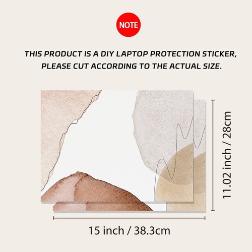 DIY 15inch Laptop Stickers Skins A+C Side Ultrabook Decorate Decal Universal - Picture 14 of 15