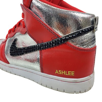 DIAMONDO スニーカー NIKE Shoes ZOOM ID DUNKS Womens Size 11 Red Silver Metallic