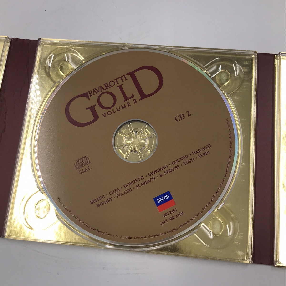 Pavarotti Gold Volume 2 CD 2009 Music Compact 3 Disc w/ Case