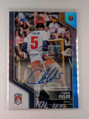 Connor Fields 2024 Premier Lacrosse League PLL #32 Blue AUTO #94 /99