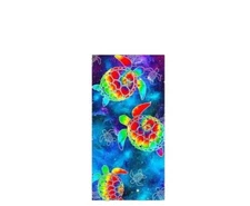 Tie Dye Sea Turtle Microfiber Beach Towel