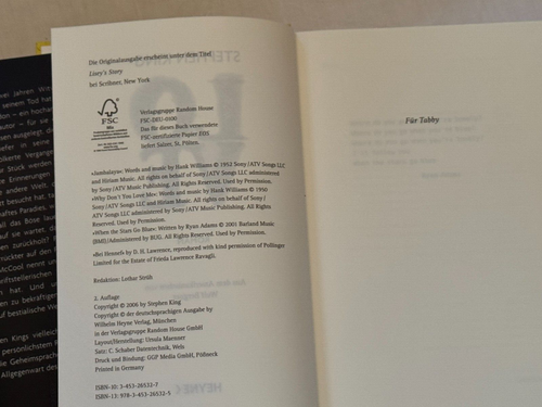 Stephen King kl. Sammlung: HOLLY Wolfsmond Der Turm LOVE Schlaflos-Insomnia - Bild 20 von 22