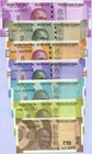 India Set 7 Pcs 10 20 50 100 200 500 2000 Rupees Random Year P 109-116 UNC NHB