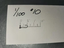 50 1/100 oz Ball Head jigs w #10 VMC Bronze hooks