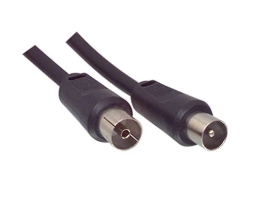 TV Aerial Lead Flylead Coax Plug To Socket Male - Female/Male Length 2 Meters - Image 2 of 3