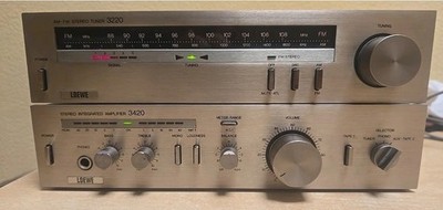 Loewe 3420 Vintage Stereo Hi-Fi Amplifier Und Tuner Radio.