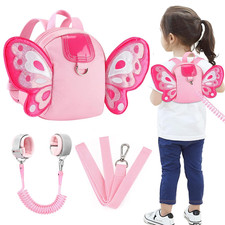 Toddler Harness Backpack Leash, Cute Butterfly Kid Backpacks with anti Lost Wris