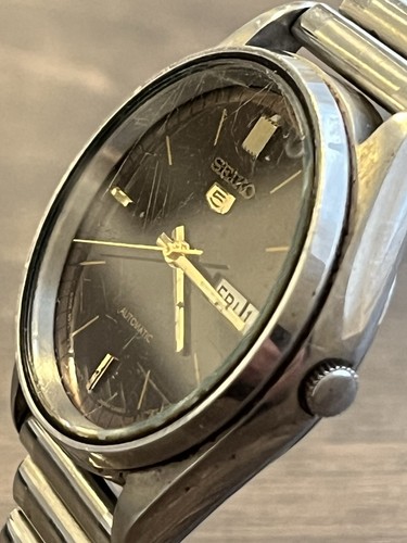 SEIKO 5 Automatic Herren Vintage Armbanduhr (36mm) Werk läuft - Bild 8 von 13