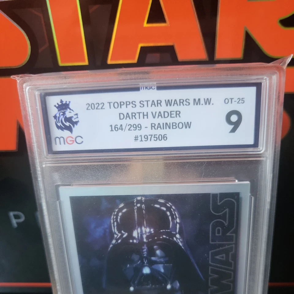 2022 Topps Star Wars Masterwork Rainbow Foil 164/299 Darth Vader MGC 9 - Image 2 of 4