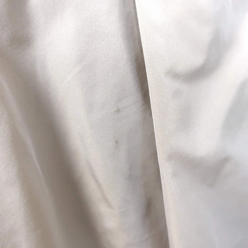 Peserico Monili-Beaded Mixed Media Sweater Dress Taupe Knit & Taffeta Size 38 - Image 2 of 4