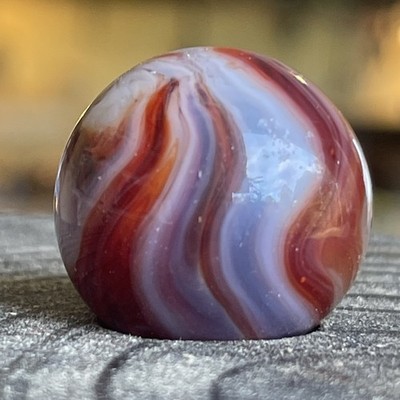 CAC christensen agate vintage red purple swirl BIG Shooter marble