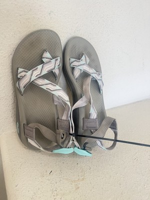 Chaco Z Cloud 2 Z2 Size 8 Women Candy Gray Turquoise Sport Sandal Summer Comfort