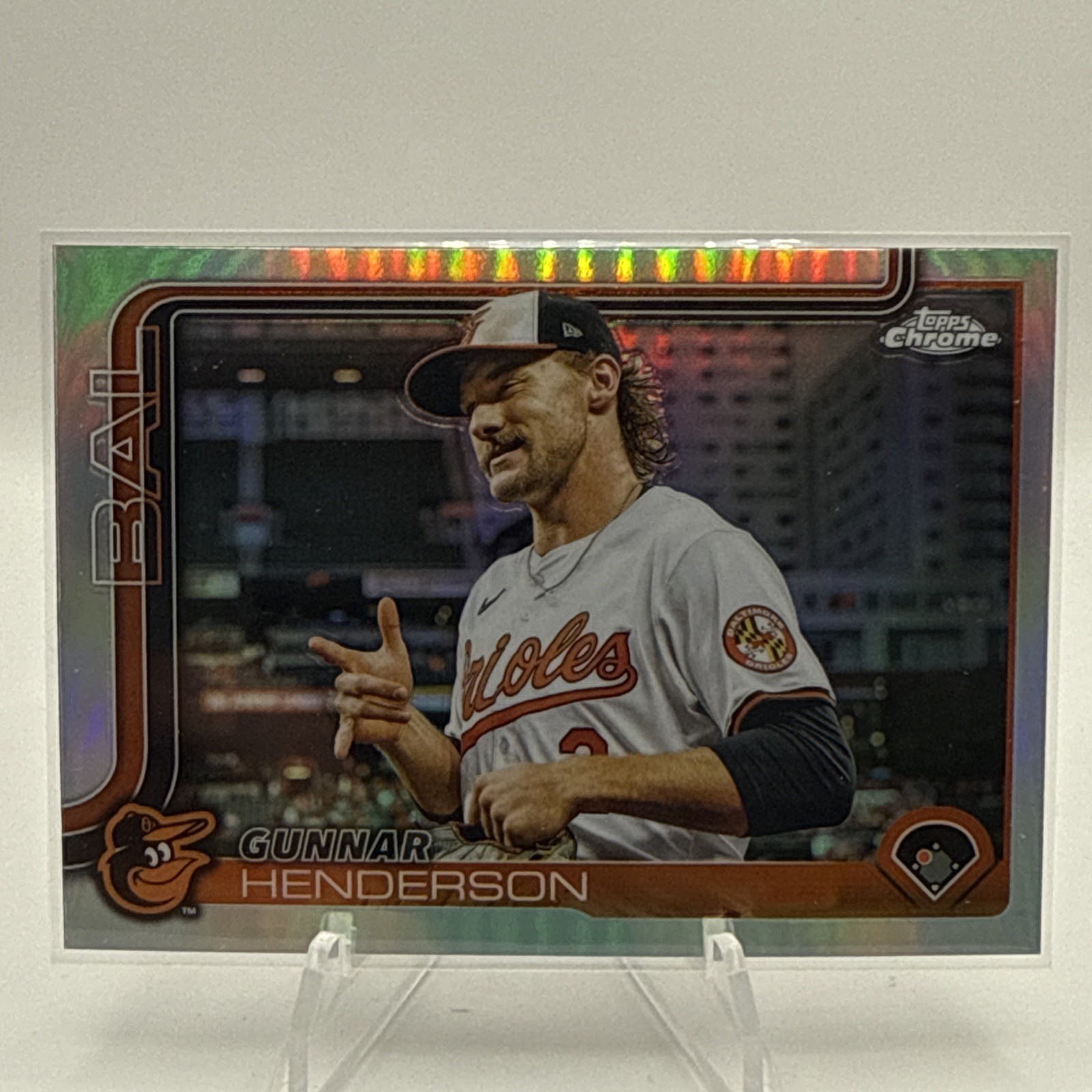 2025 Topps Chrome Gunnar Henderson Image Variation #213 SP Baltimore Orioles